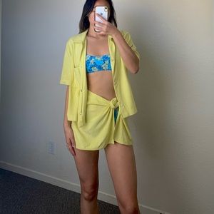 Zara Terrycloth Buttondown Coverup